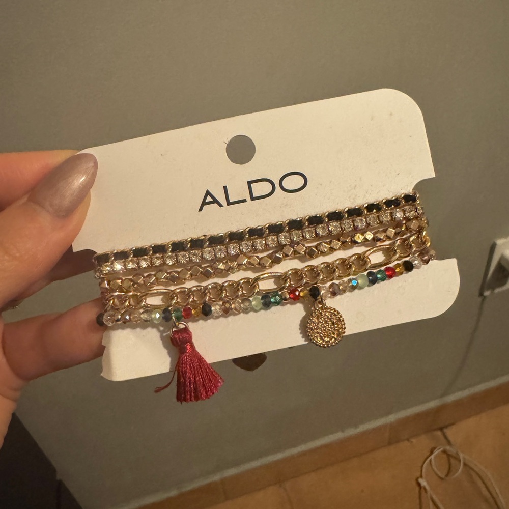 Colorful Aldo Bracelet Set — Brand New